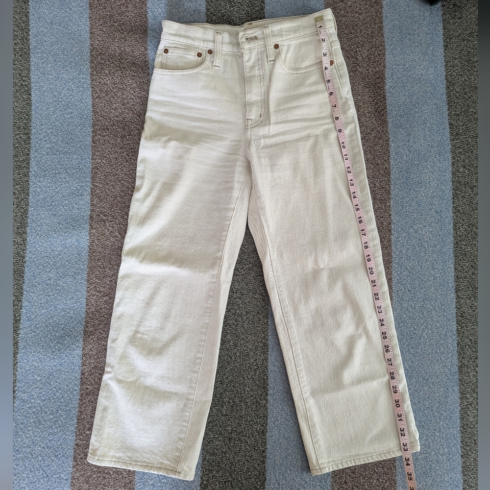Madewell Slim Wide-Leg Jeans in Cloud Lining AN329